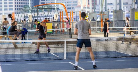 The 10 Top Pickleball Players in the World Competitive pickleball game in Brooklyn, New York