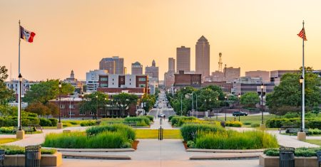 Pickleball in Iowa: Everything You Need to Know Skyline in Iowa at sunset