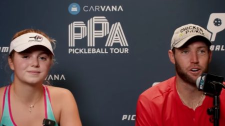 Nick Kyrgios Compliments Jack Sock’s Electrifying PPA Debut Anna Leigh Waters and Nick Sock Photo courtesy of Carvana PPA Pickleball Tour