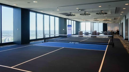 Playing Pickleball At Over 600 Feet In The Sky! Pickleball in the Sky 1