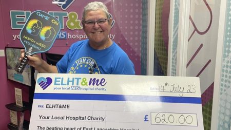 UK Pickleball Player Raises Money For Local Hospital Elaine Shallcross - image courtesy of lancashiretelegraph.co.uk