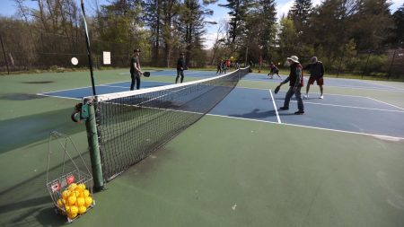 Munroe County Initiative Provides New York With 23 New Pickleball Courts Ellison Park Pickleball Courts - image courtesy of Tina MacIntyre-Yee, Rochester Democrat And Chronicle