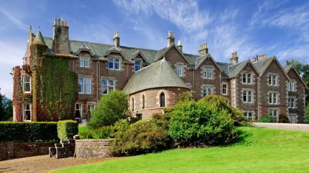 Scotland’s First Dedicated Pickleball Court Opens at Gorgeous Victorian Hotel Cromlix House 2018 Cromlix House exteriorshigh6