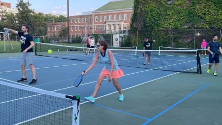 Eileen Dougherty at Jefferson Field Courts in Washington. Image courtesy of Mary Claire Molloy, The Washington Post