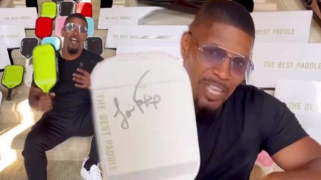 Jamie Foxx Demonstrates Extraordinary Pickleball Abilities Image courtesy of Jamie Foxx on Instagram
