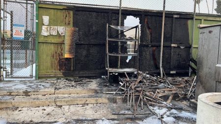 Suspected Arson As A Fire Destroys The Supply Shed At Santa Monica Pickleball Club Image courtesy of Santa Monica Pickleball on facebook.com
