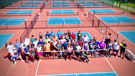 The Remaining Players At The End Of The Marathon - Image courtesy of the Middletown Pickleball Association on facebook.com