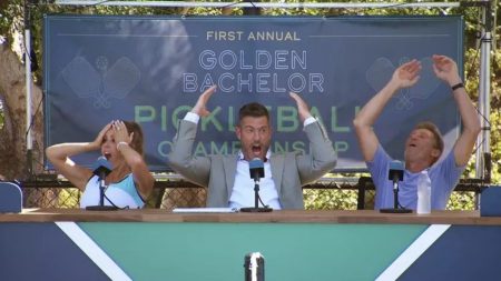 Trista, Jesse, and Gerry watching the contest - Image courtesy of ABC