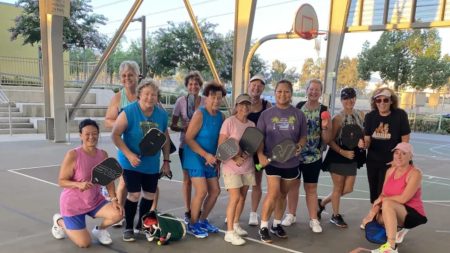 What Is Pickleball’s Allure For The Over 70s? Three Different Players Speak Out Beth Henry and her Chickleball palls - Image courtesy of Beth Henry