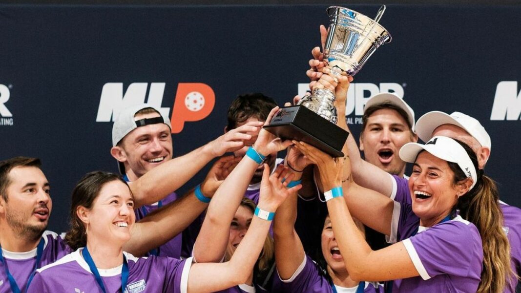 Brisbane Breakers lift the Major League Pickleball Australia Trophy - image courtesy of Pacific Pickleball on instagram.com