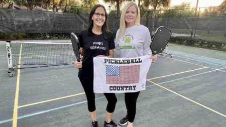 “Inky Dink Do” Pickleball Apparel Company Is Brainchild Of Florida Duo Jessica (l) and Dawn - image by TAPinto Coral Springs