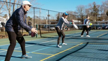 Polarball And Polar Bear Pickleball Bashes Mark The Start Of The New Year The Pocasset New Year's Day Tournament 2023 - image courtesy of Zachary Foley, Enterprise