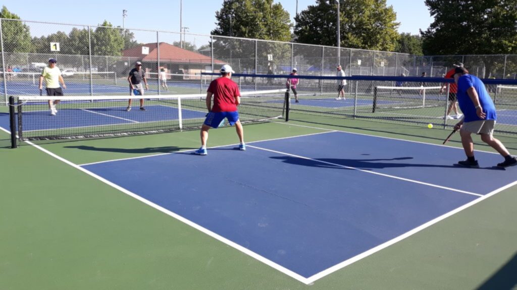 Ohio Pickleballer Raises $20,000 For Their Local Courts Dave Saneholtz and Kreienkamp on the courts at Perrysburg