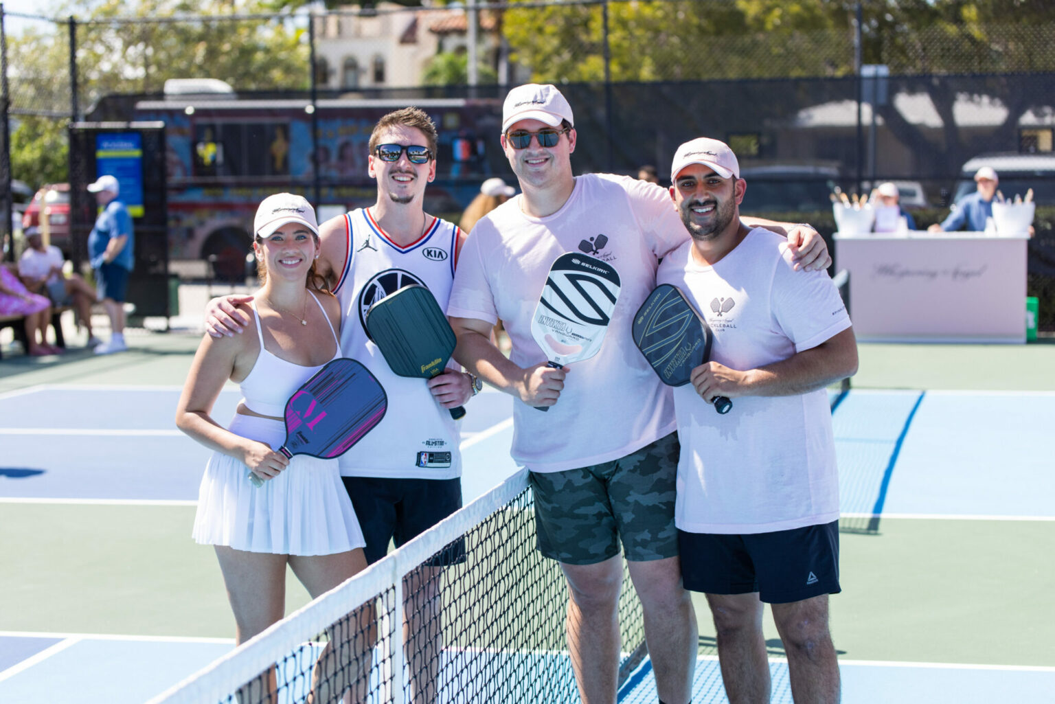 Celebrity Chef Tournament Brings Pickleball To Upcoming South Beach Wine & Food Festival Tara Bernstein Hunter Fieri Daniel Vinas George Arango1