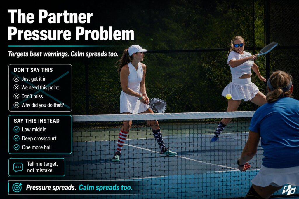 The Partner Pressure Problem in Pickleball