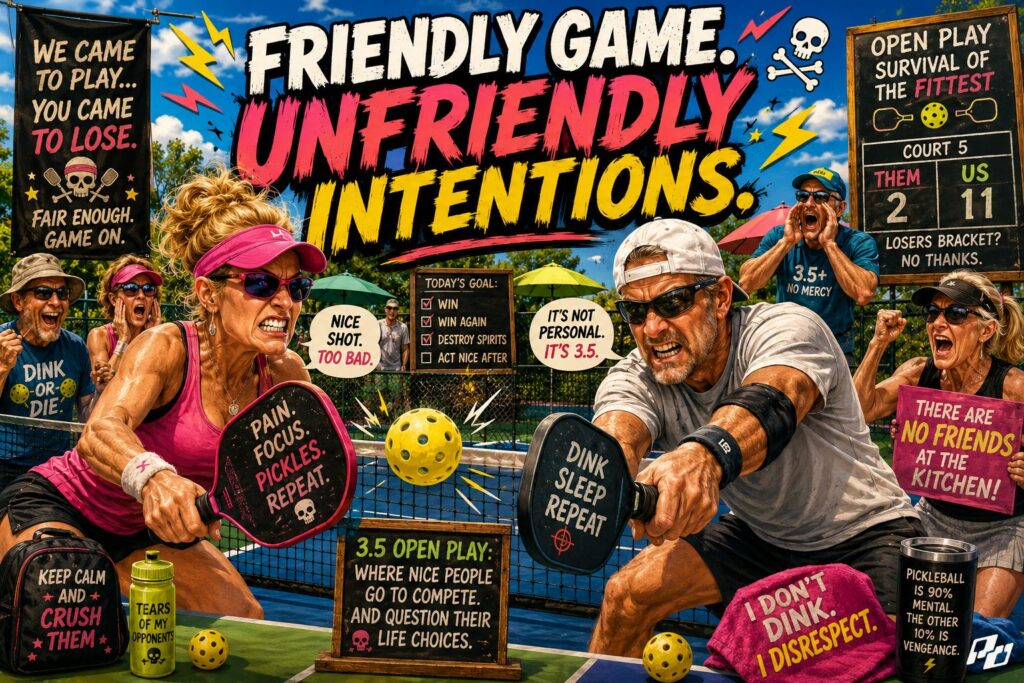 The Funniest Pickleball Jokes, One-Liners, and Court Comebacks for Rec Players 3 Pickleball Lines for People Who Are Way Too Competitive