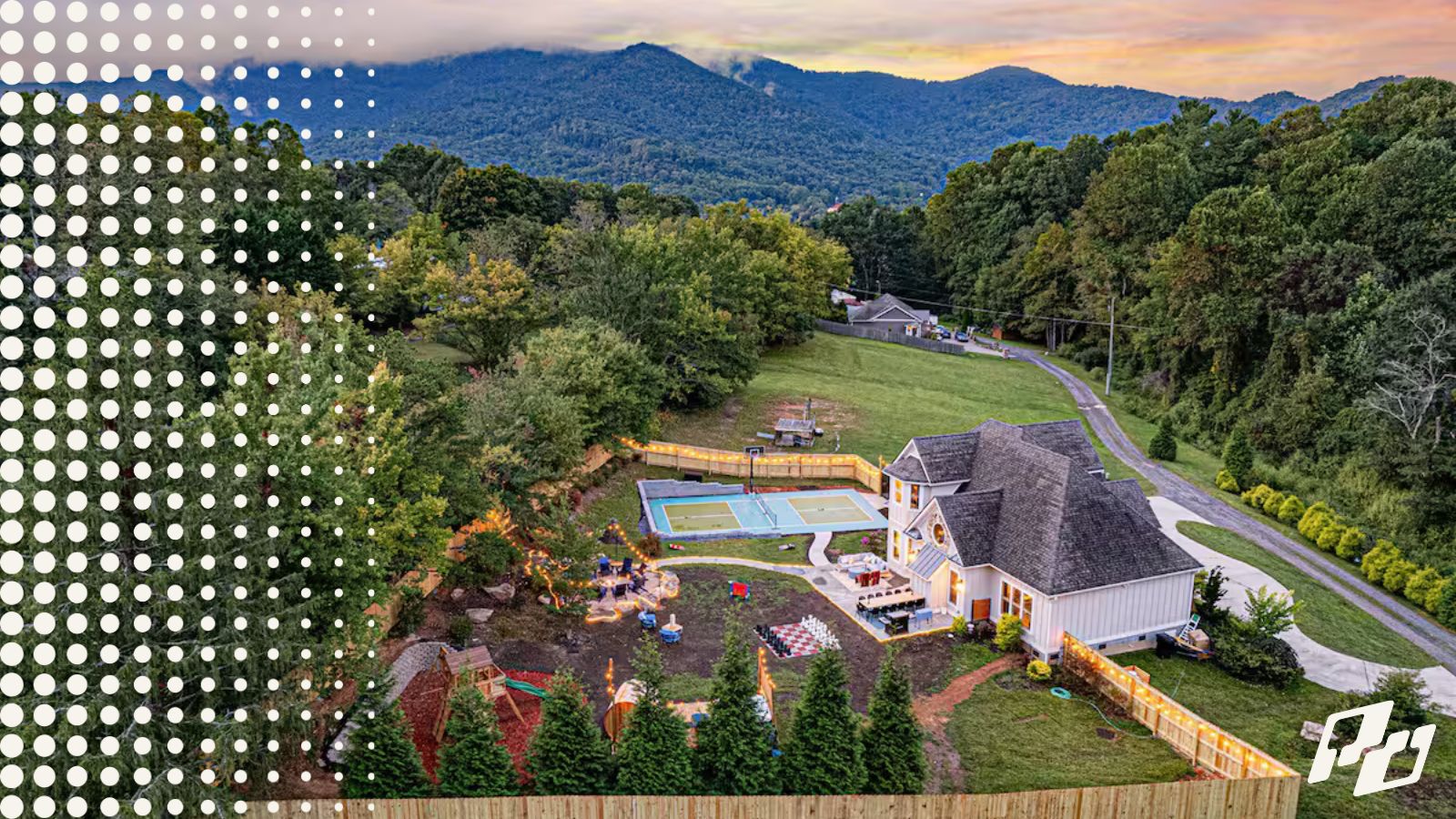 Discover the Asheville Luxury Retreat with an Impressive Pickleball Court!