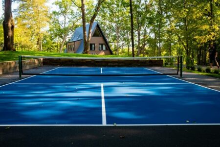 Lakefront A-Frame Retreat with Pickleball, Hot Tub, & Private Pier Lakefront A-Frame Retreat
