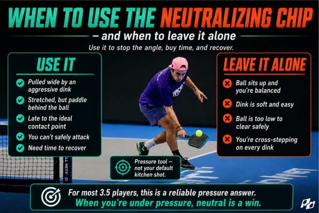 when to neutralize aggressive dinks in pikleball