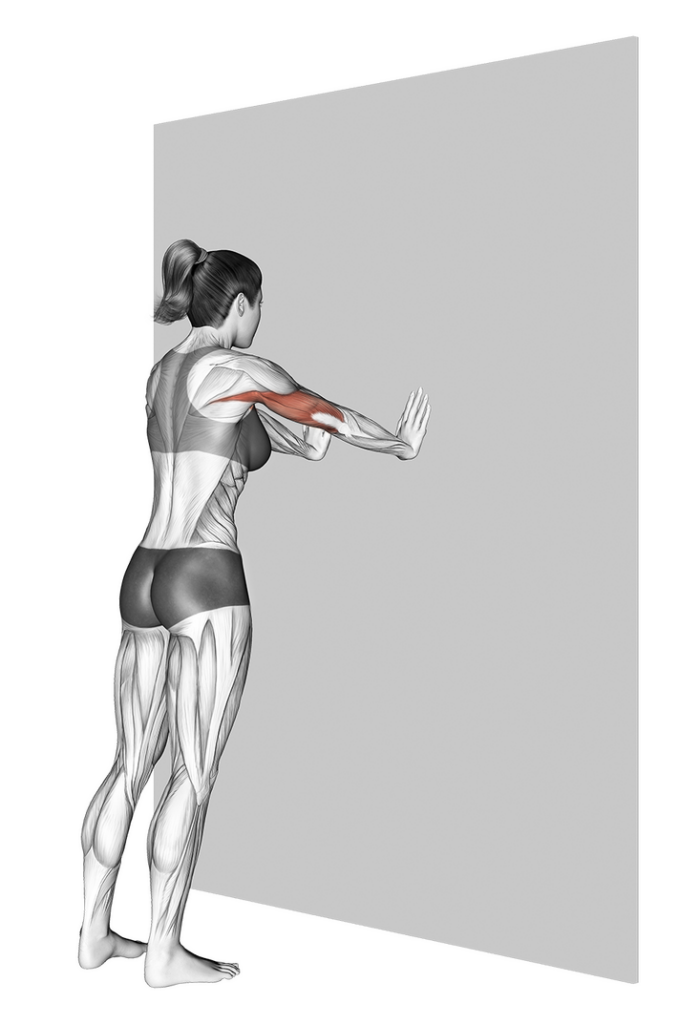 Pickleball & Joint Pain: What Over-40 Players Can Do 3 Wall press