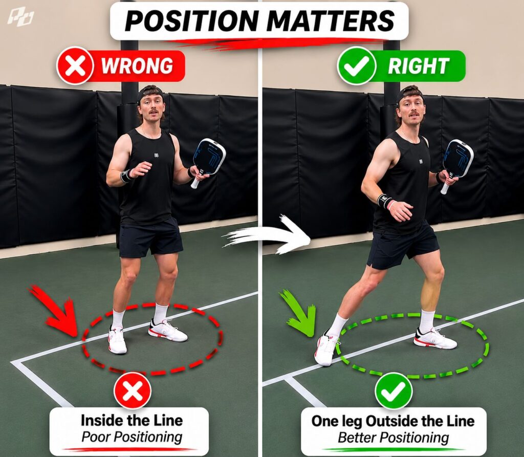 The #1 Serve Mistake Beginners Make 1 where to stand after serve in pickleball