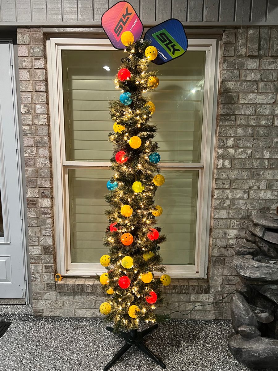 Pickleball Christmas tree