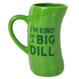 BigMouth Large Green Ceramic Pickle Mug