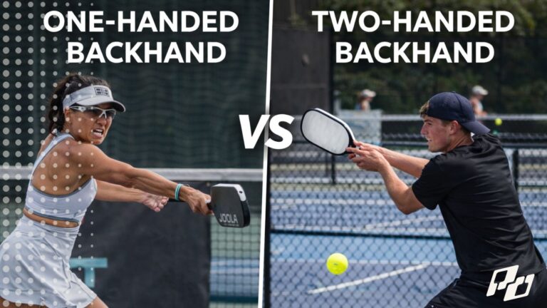 When to Switch from a One-Handed to a Two-Handed Backhand Transitioning from a One-Handed to a Two-Handed Backhand in Pickleball