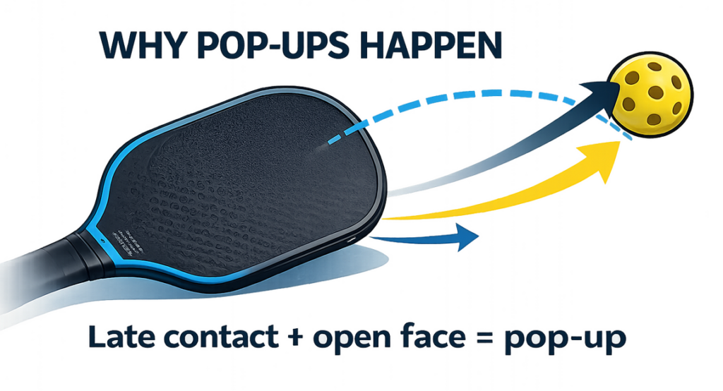Why Control Paddles Make Some Pickleball Pop-Ups Worse 2 why pop ups happen in pickleball