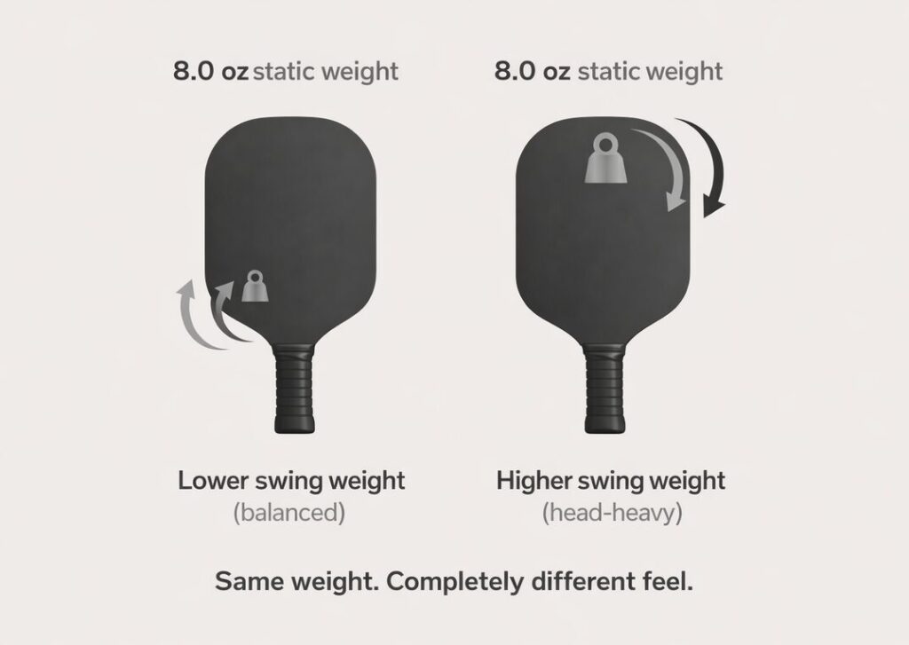 Paddle Weight vs Swing Weight (What to Choose, Exactly)