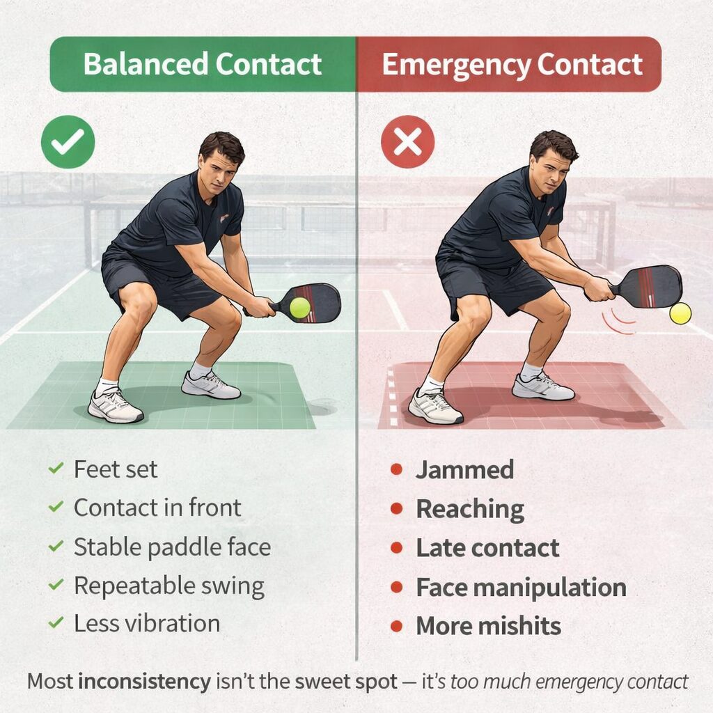 balance conctanct vs emergency cotnact in pickleball