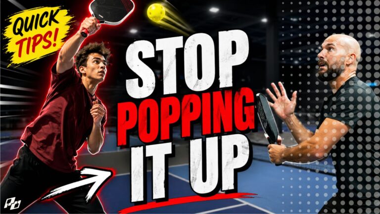 How to Stop Popping Balls Up in Pickleball (Video) How to Stop Popping Balls Up in Pickleball (Video)
