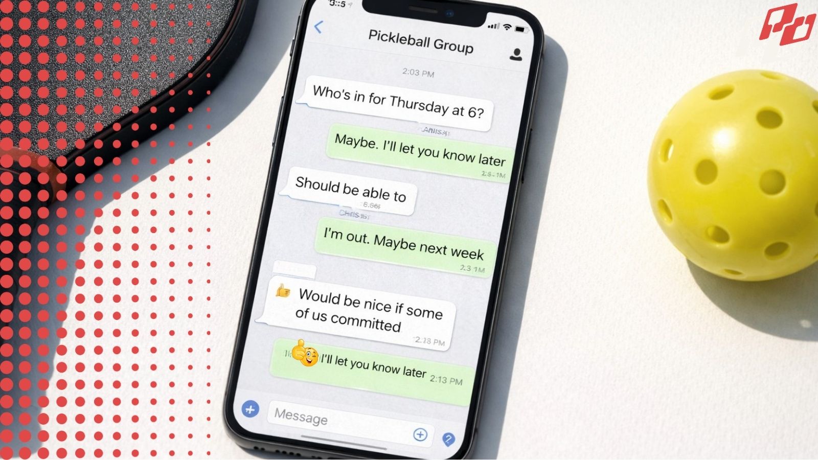 The Unwritten Rules of Pickleball Group Chats