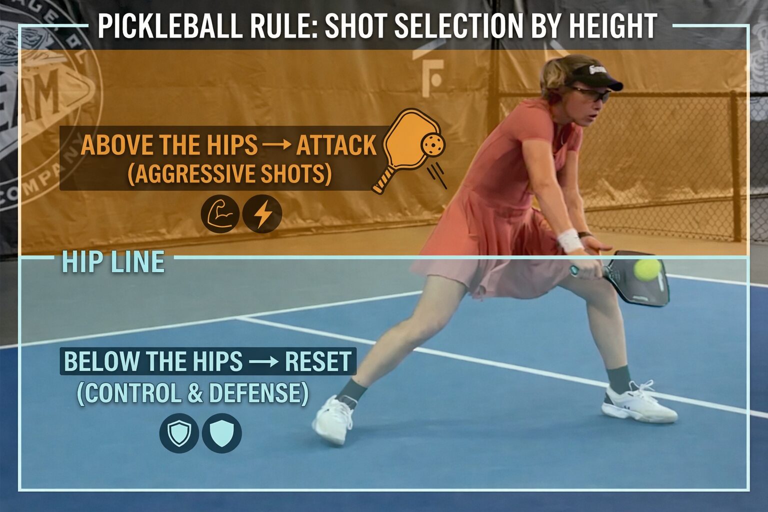 pickleball hip height rule