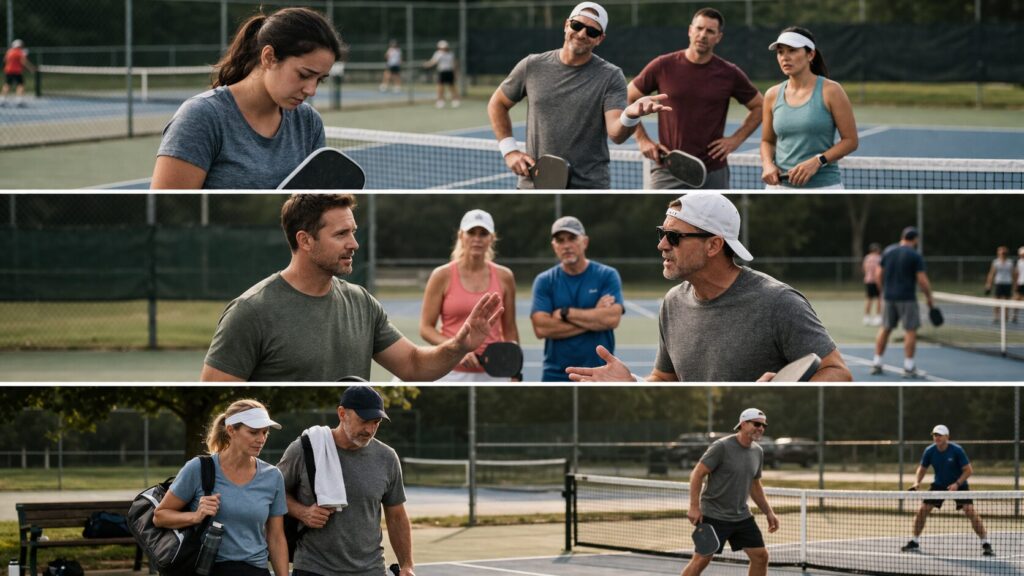 How to Deal With Obnoxious, Aggressive, Jerk Players in Rec Pickleball 2 how to resolve conflict in pickleball