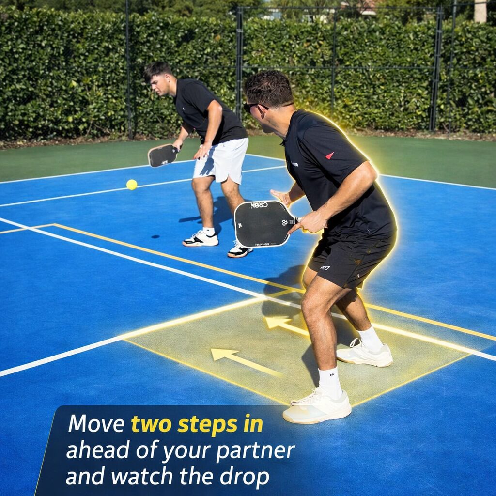 What to Do When Your Partner Hits the Third-Shot Drop 2 the two step in rule for the third shot drop in pickleball