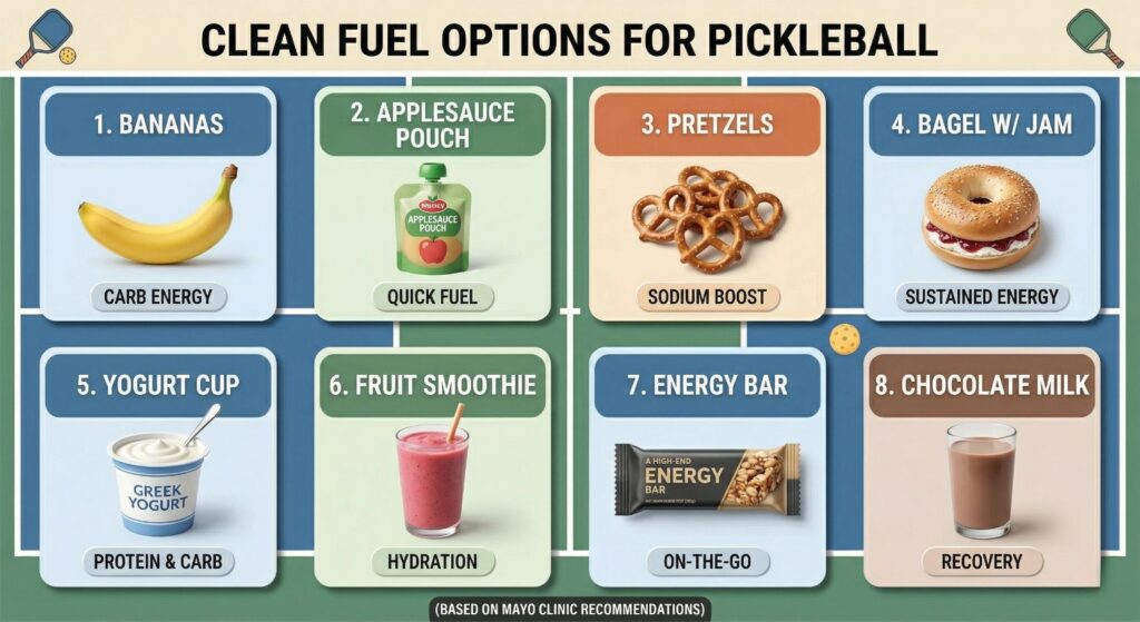 Best “Between Games” Foods for Pickleball 