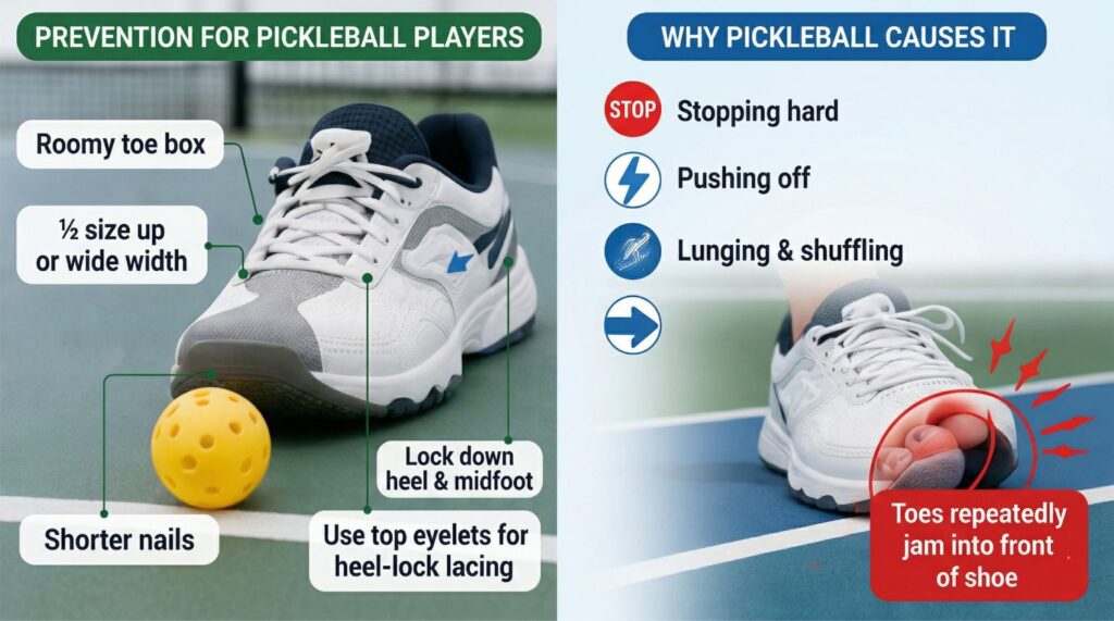 pickleball toenail injury