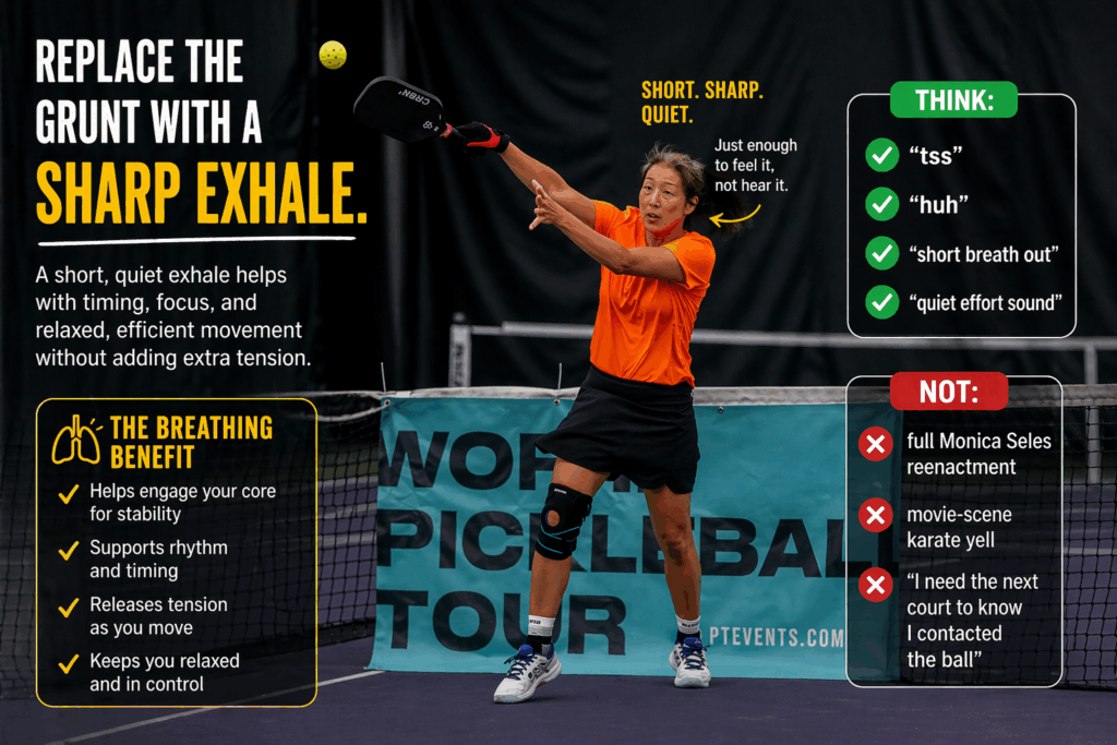Should You Grunt in Pickleball? A Real Guide for Rec Players 1 grunting and moaning in pickleball