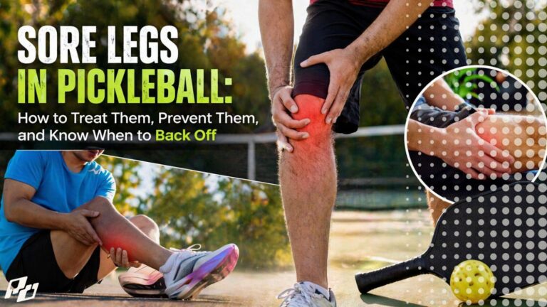 How to Treat and Prevent Sore Legs in Pickleball