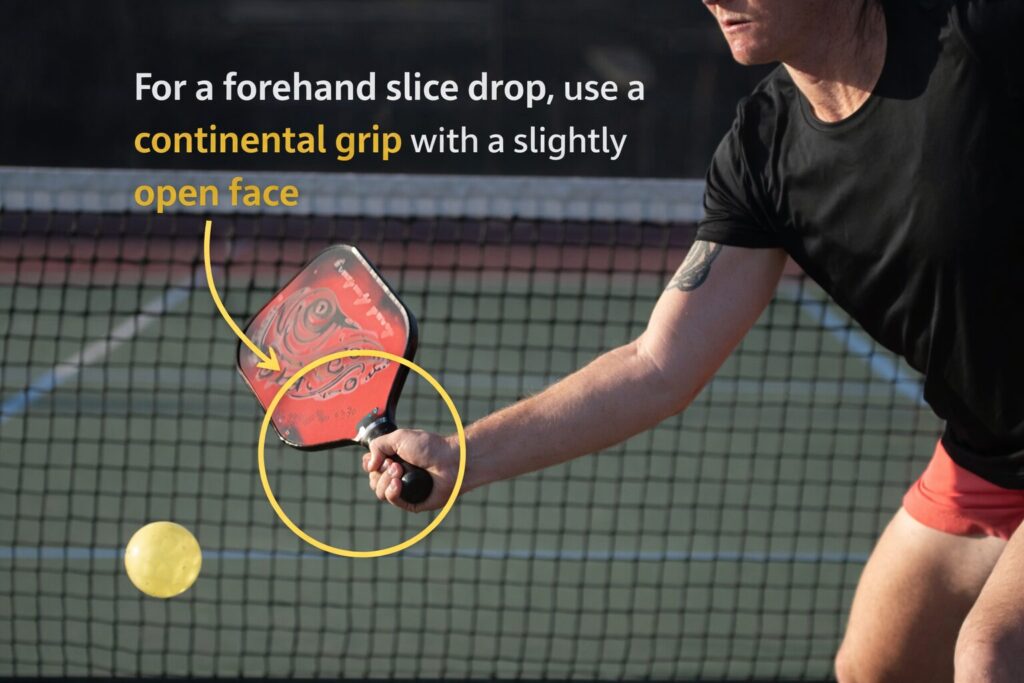 Mastering the forehand slice drop shot