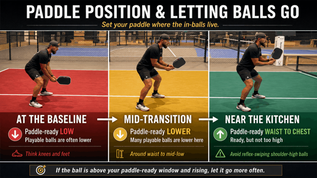 ready position changes depending on where you are.