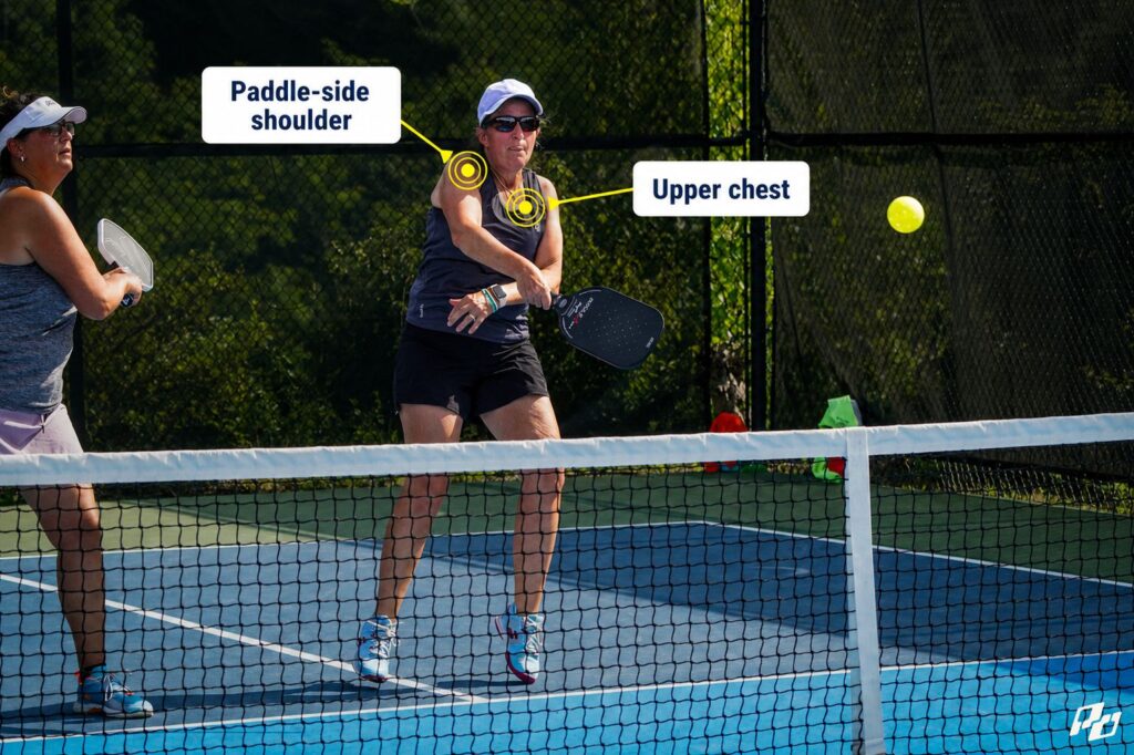 How to Punish Players Who Sit Backhand at the Kitchen 2 Where Exactly Should You Aim a roll in pickleball