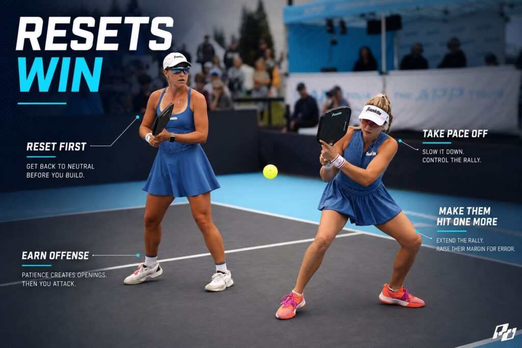 The Fastest Way From 4.0 to 5.0+ Is Not More Power — It’s Learning How to Stop Losing the Point 1 the importance of resets in pickleball