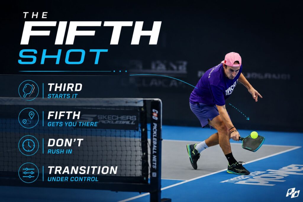 The Fastest Way From 4.0 to 5.0+ Is Not More Power — It’s Learning How to Stop Losing the Point 2 the importance of th efifth shot in pickleball