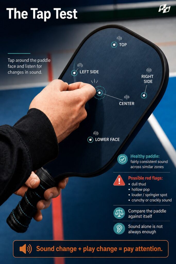 The Tap Test in Pickleball: Useful, But Not Perfect