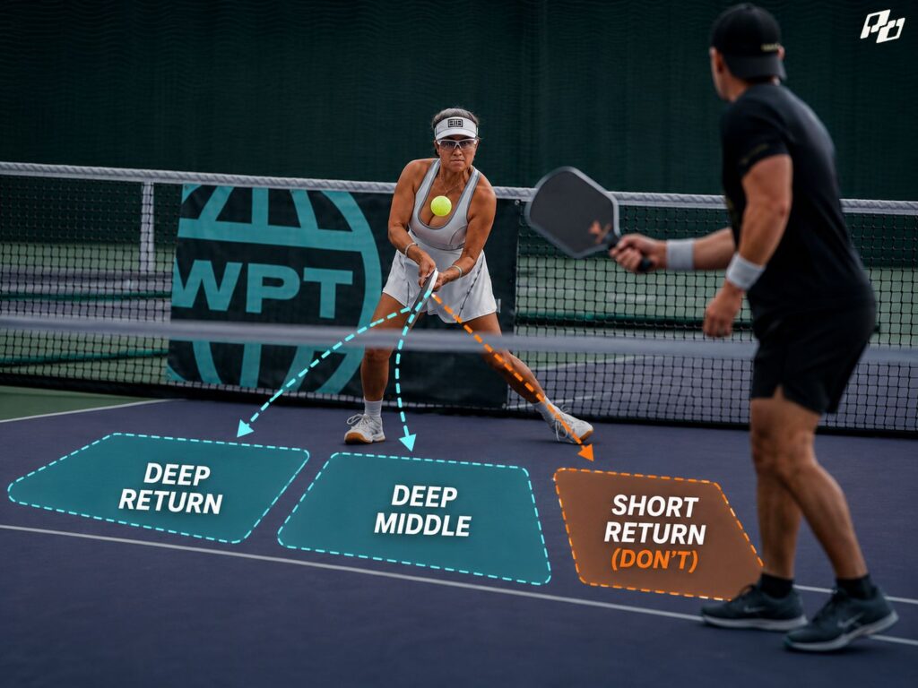 senior pickleball: Use Depth as Your First Form of Defense
