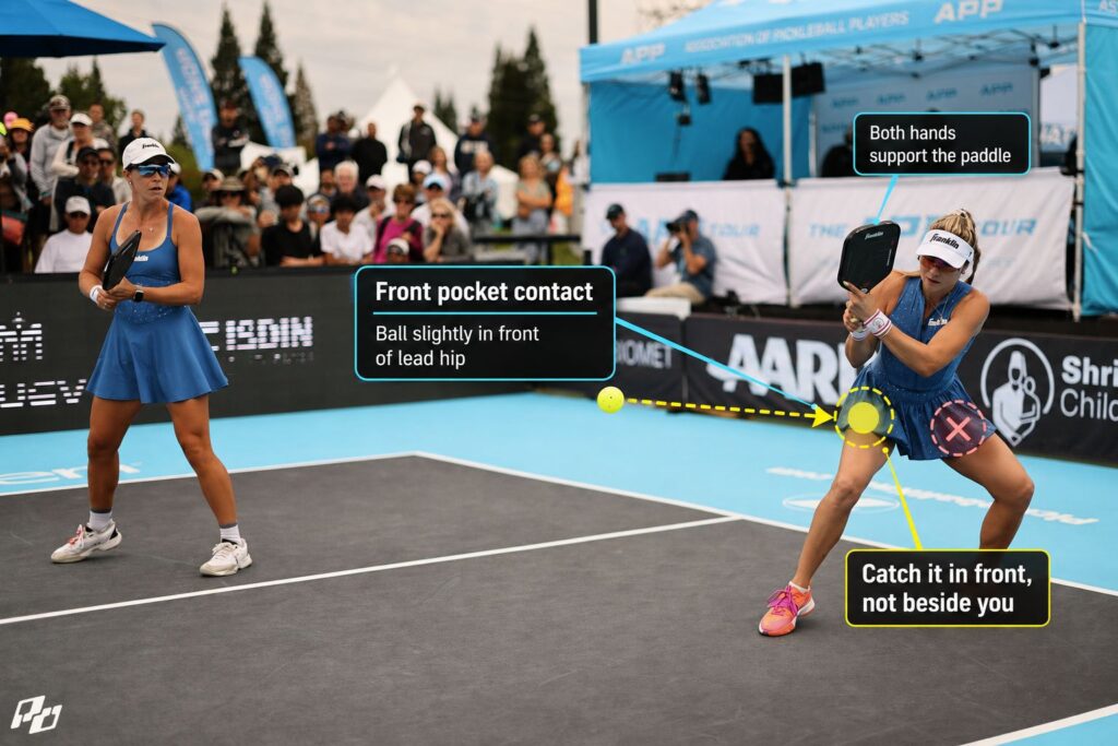 The Midcourt Height Rule: How to Stop Panicking in Pickleball’s Toughest Zone 2 The Contact Point That Makes Above-Net Midcourt Balls Work in Pickleball