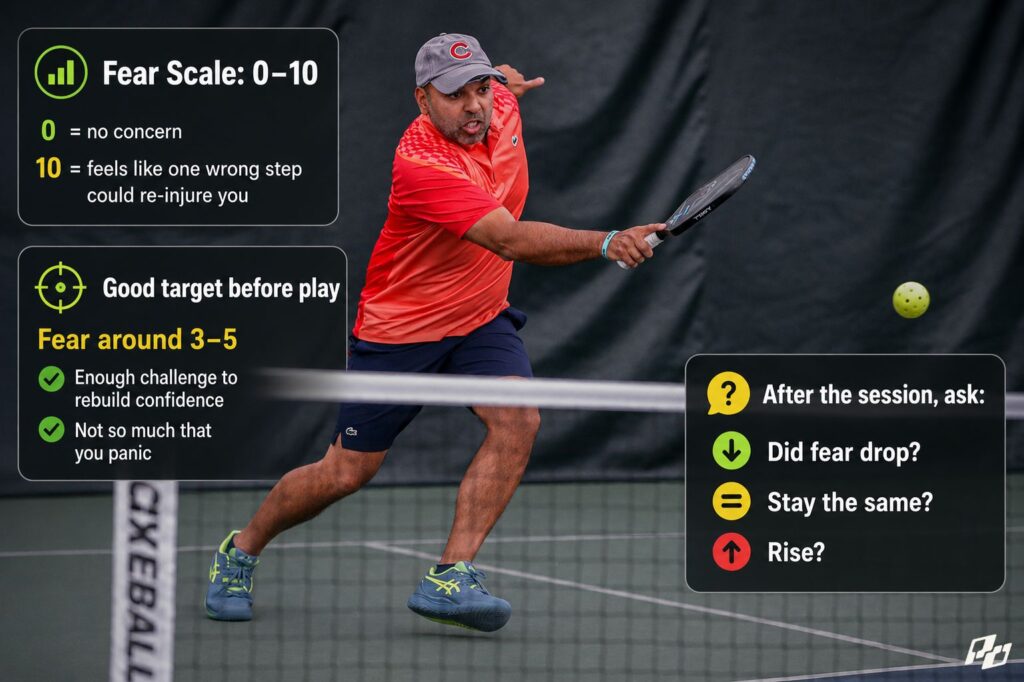 The Fear Scale: A Better Way to Know If You’re Ready to Come Back to Pickleball after Injury