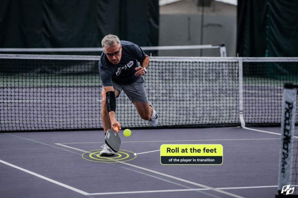 where to target the sixth shot in pickleball